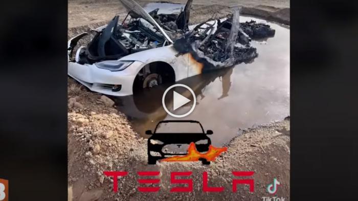 Φωτιά σε Tesla καταπίνει 17.000 λίτρα νερό για να σβήσει [video]